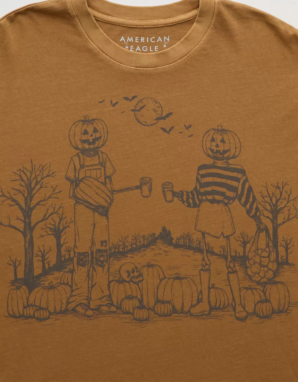 AE Halloween Skeleton Graphic T-Shirt | American Eagle Outfitters (US & CA)
