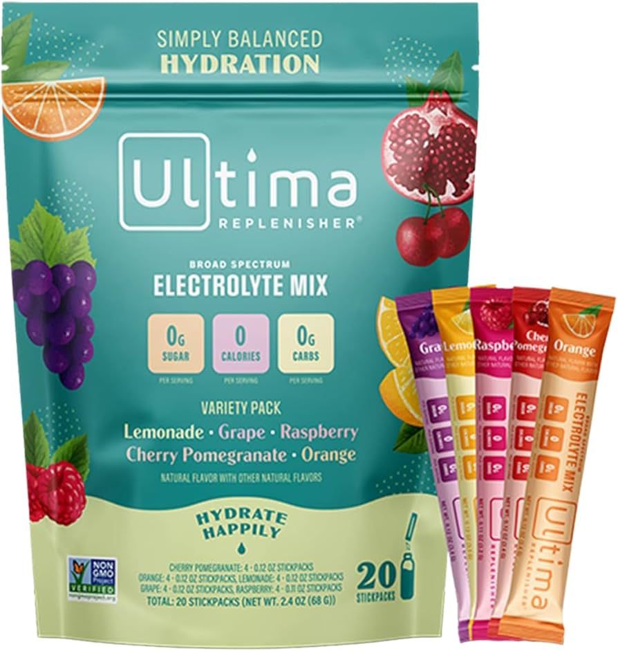 Ultima Replenisher Daily Electrolyte Drink Mix – Original Variety, 20 Stickpacks – Hydration ... | Amazon (US)
