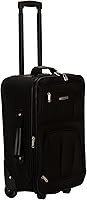 Rockland Fashion Softside Upright Luggage Set, Expandable, Black, 2-Piece (14/19) | Amazon (US)