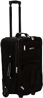 Rockland Fashion Softside Upright Luggage Set, Expandable, Black, 2-Piece (14/19) | Amazon (US)