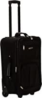 Rockland Fashion Softside Upright Luggage Set, Expandable, Black, 2-Piece (14/19) | Amazon (US)