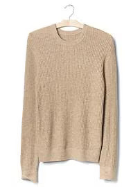 Merino wool blend ribbed crew sweater | Gap US
