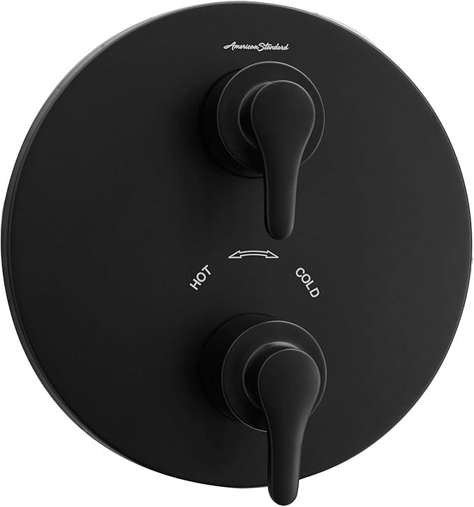 American Standard T105740.243 Studio S 2-Handle Thermostatic Valve Trim Kit, Matte Black | Amazon (US)