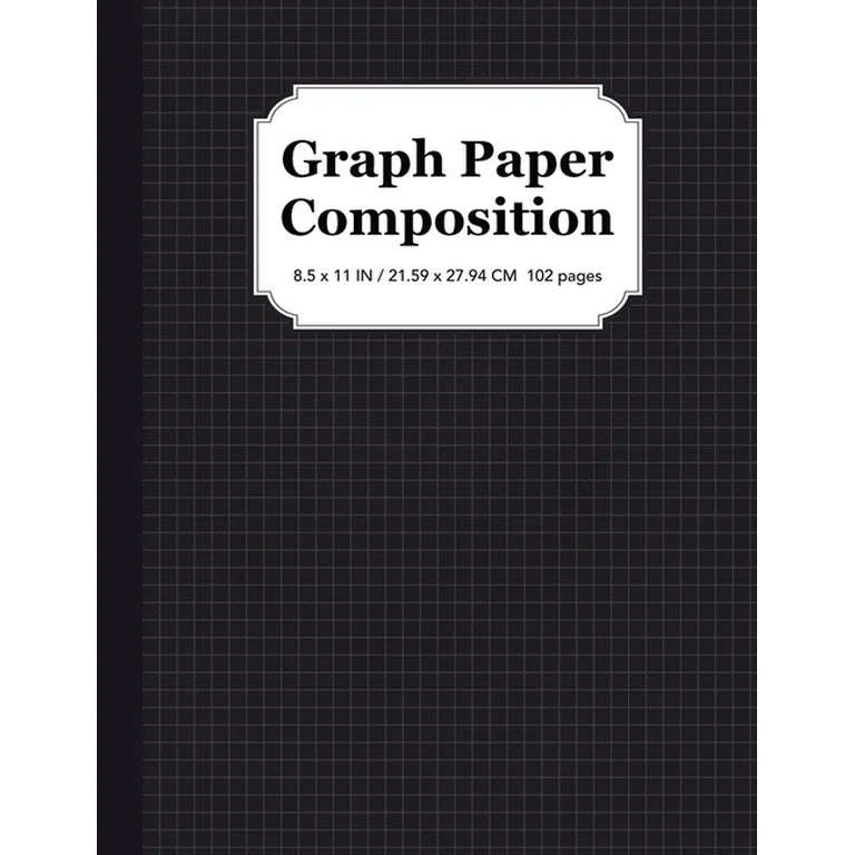 Graph Paper Composition Notebook: Quad Ruled 5x5, Grid Paper for Students in Math and Science, (P... | Walmart (US)