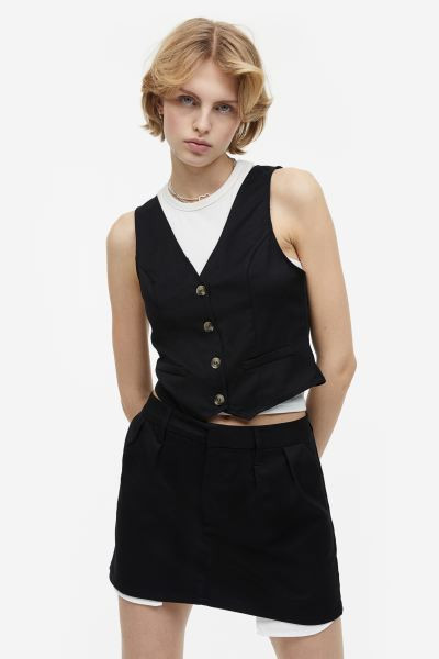 Mini Skirt - Beige - Ladies | H&M US | H&M (US + CA)