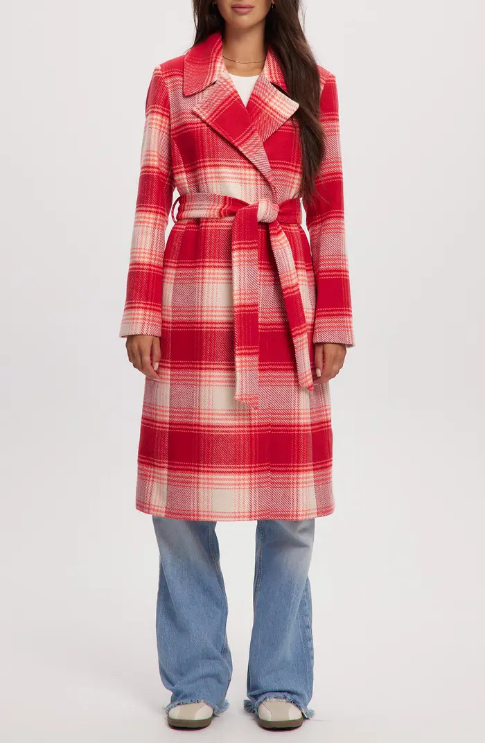 Katja Vegan Wool Plaid Coat | Nordstrom Rack