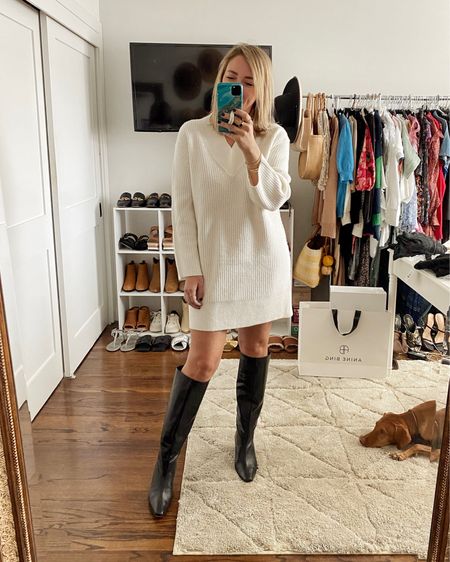 Love this cream colored sweater dress so much - size down. Wearing a small. 


#LTKGiftGuide #LTKunder100 #LTKHoliday