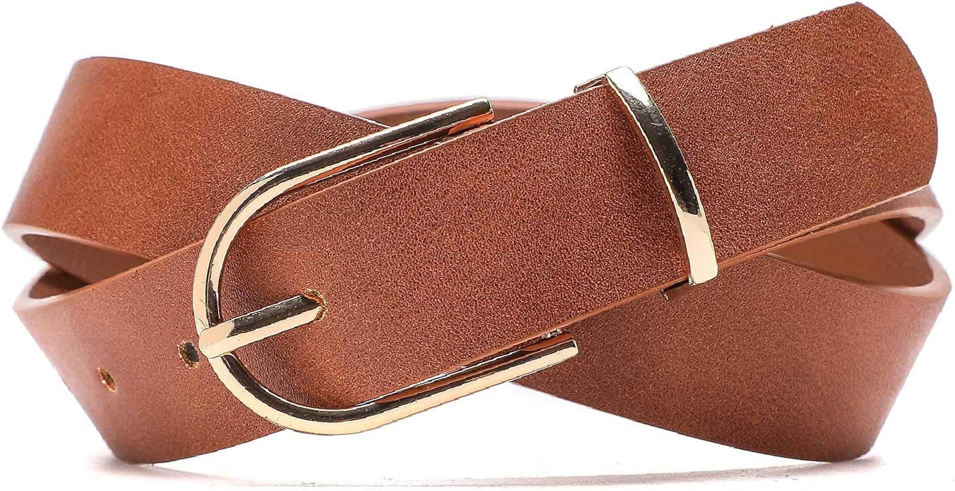 Earnda Women's Faux Leather Chic Belt for Ladies Jeans | Amazon (US)