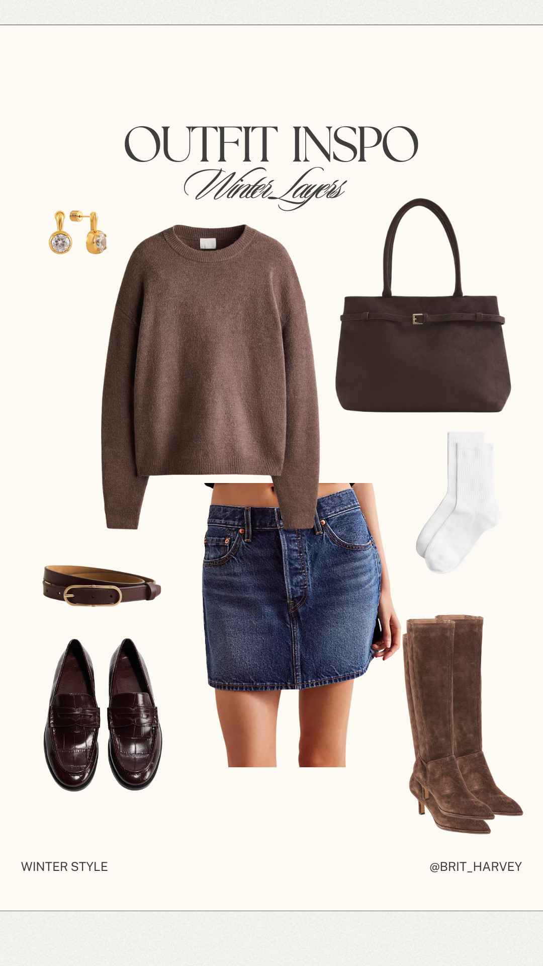 Winter layering, styled for everyday.
Cozy knits, a denim mini, loafers or tall boots, and polished accessories—easy layers that work for errands, coffee runs, and casual plans all season long.

#LTKStyle
#LTKFinds
#LTKWinter
#WinterOutfitInspo
#LayeredLook
#EverydayStyle
#ClassicStyle
#NeutralStyle
#WinterLayers
#CasualChic
#ColdWeatherStyle
#OutfitInspo 

 