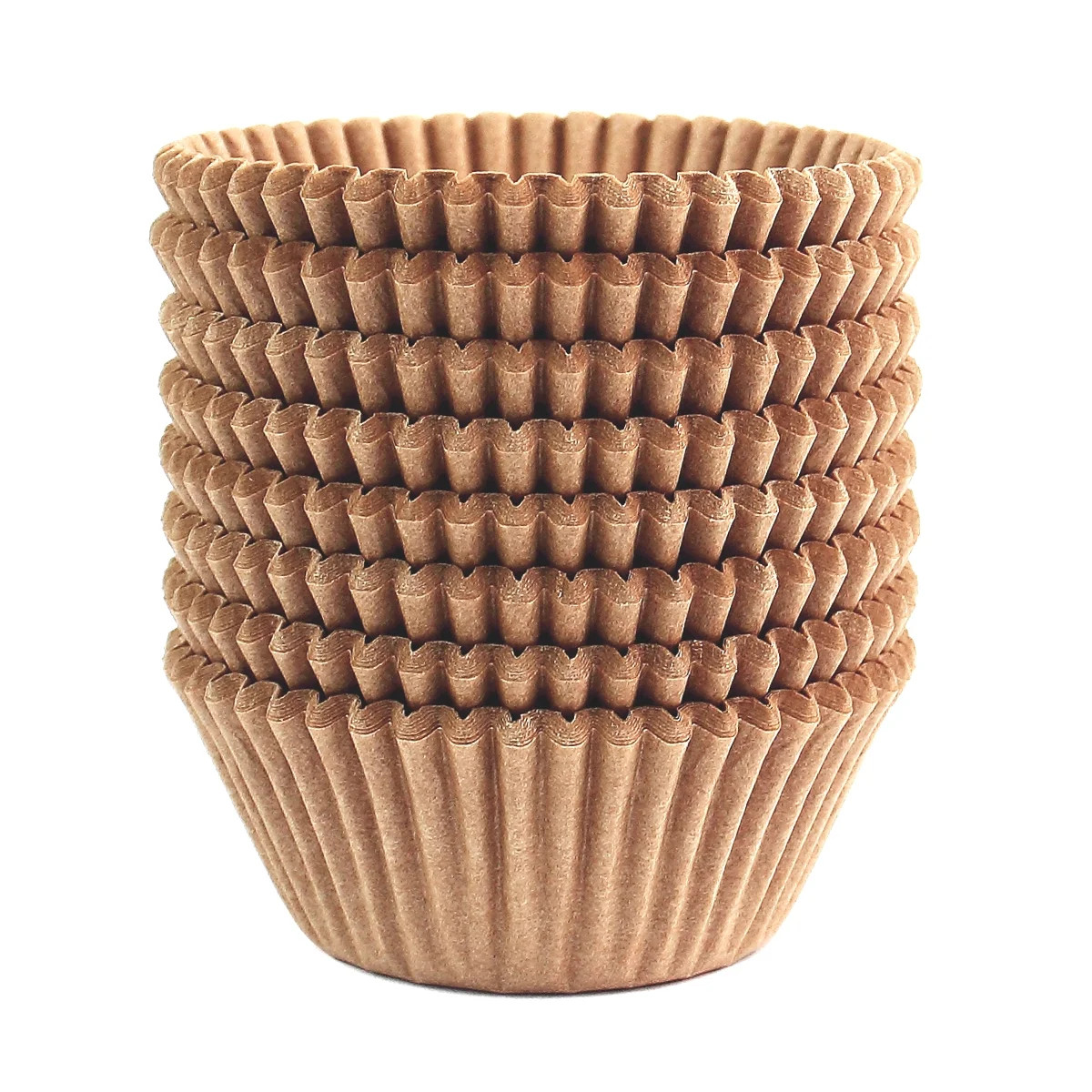 Eoonfirst Standard Natural Cupcake Liners Food-Grade Greaseproof Paper Baking Cups 200 Count | Walmart (US)