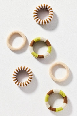 Striped Hair Ties, Set of 6 | Anthropologie (US)