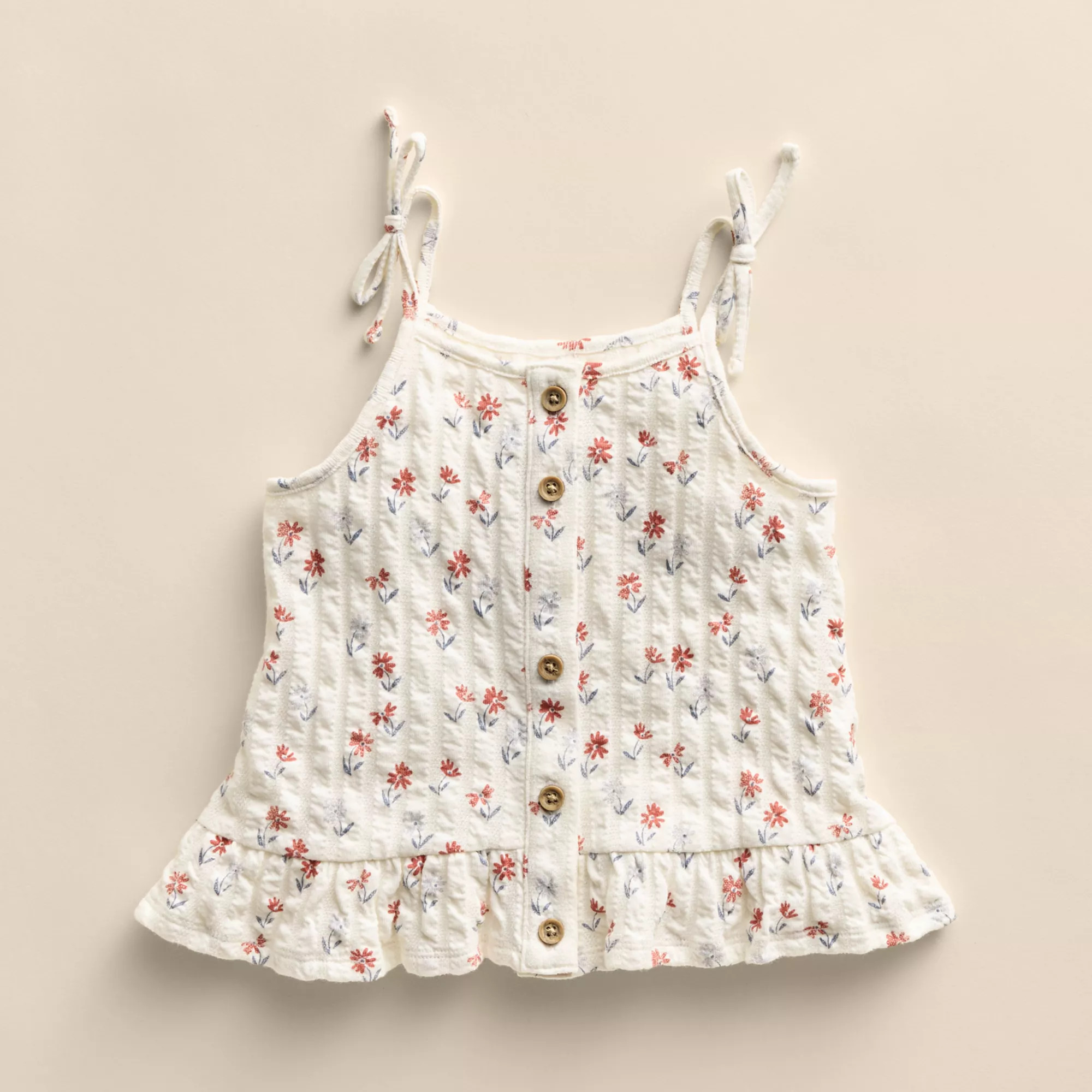 Baby & Toddler Little Co. By Lauren Conrad Organic Button Down Bow Tank | Kohl's