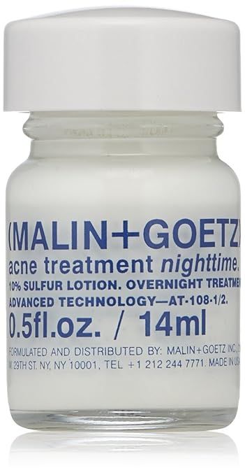 Malin + Goetz Acne Treatment Nighttime overnight spot-treatment, treats blemishes without drying ... | Amazon (US)