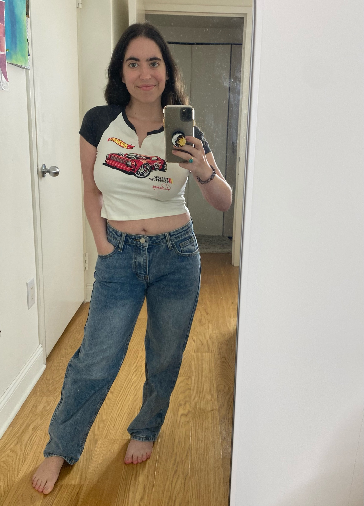 Wearing a 26 in the jeans and medium in the crop top 🌟
•
•


#LTKSaleAlert #LTKFindsUnder50 #LTKStyleTip