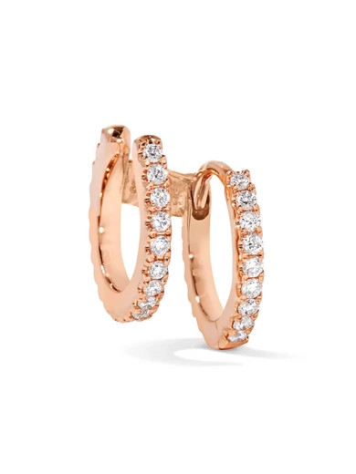 Maria Tash - 18-karat Rose Gold Diamond Earring - one size | NET-A-PORTER (UK & EU)