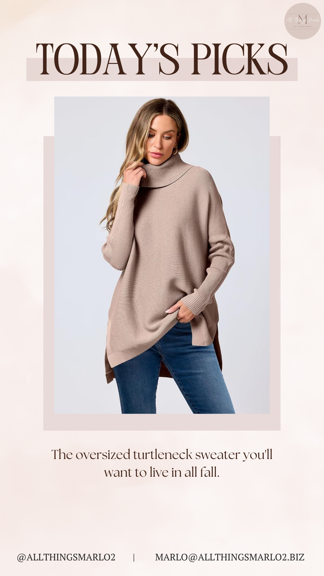 The oversized turtleneck sweater you'll want to live in all fall. 

 #LTKSeasonal #LTKWorkwear #LTKTravel