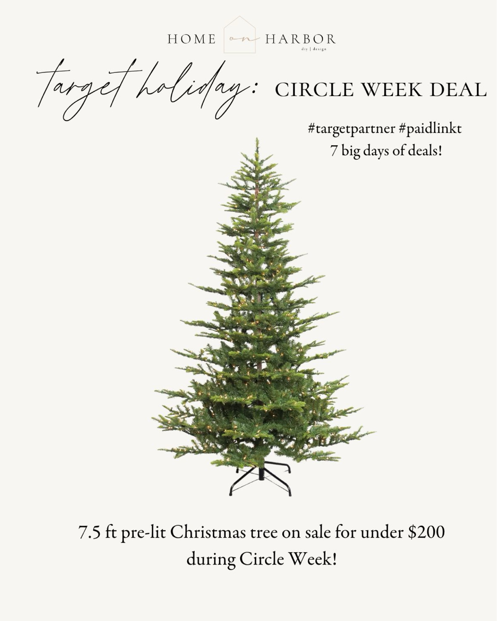 Amazing price right now during target circle week on this high-end looking Christmas tree! 

#LTKSaleAlert #LTKHoliday #LTKHome