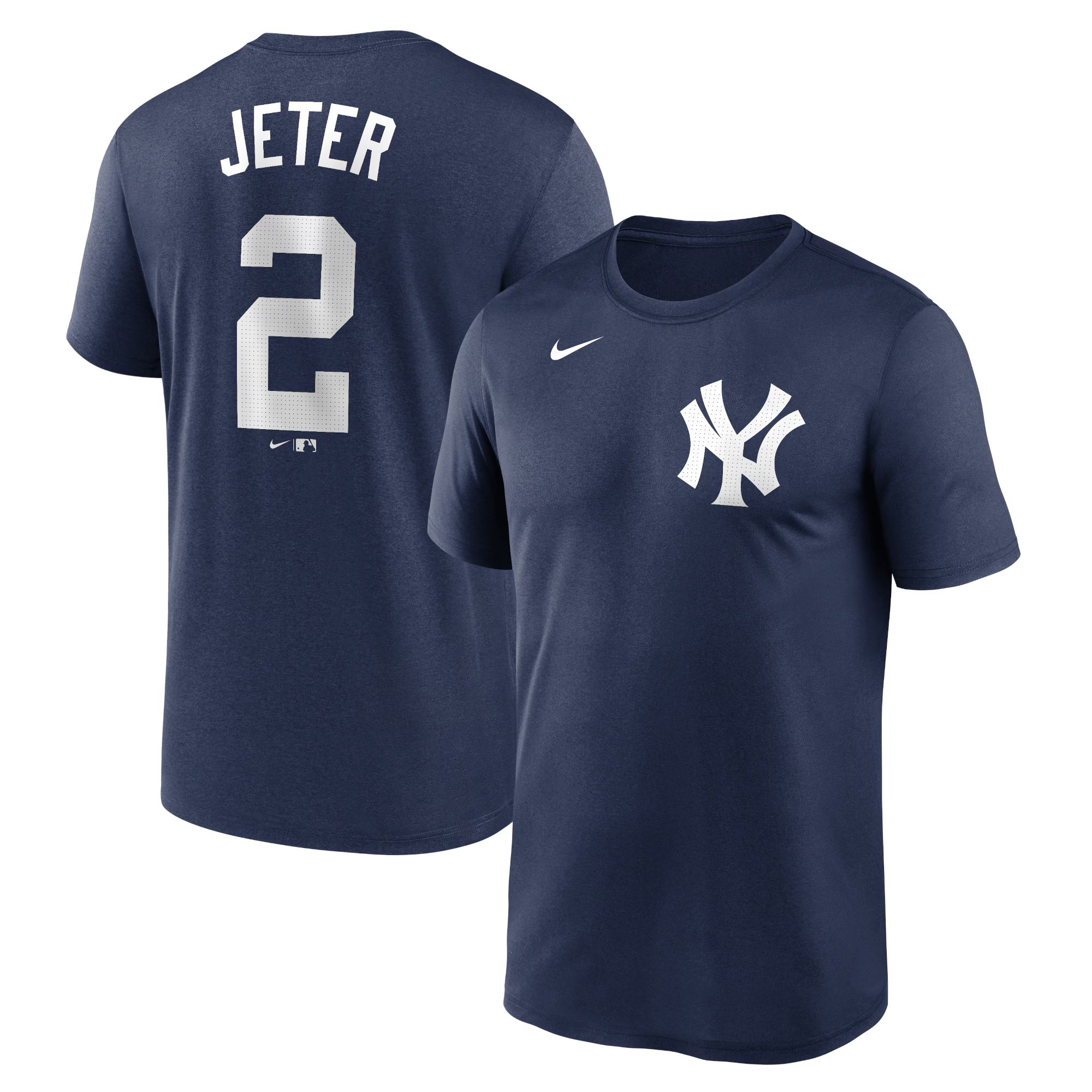 Derek Jeter New York Yankees Nike Legend Name and Number Home T-Shirt - Navy | Fanatics