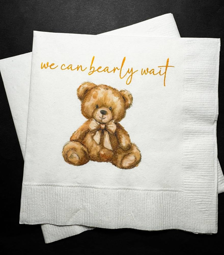 Teddy Bear Baby Shower, We can Bearly Wait Shower Fall Gender Neutral Baby Shower - Cocktail, Nap... | Amazon (US)