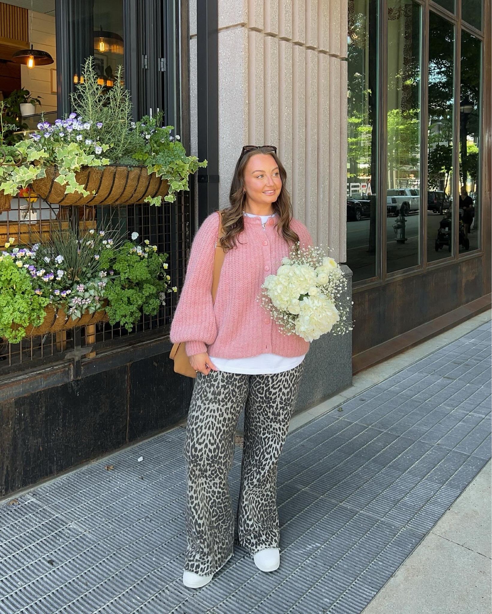 spring outfit inspo 💖 obsessed with leopard print pants recently and these are only $35!! 🤯

#LTKMidsize #LTKSeasonal #LTKFindsUnder100