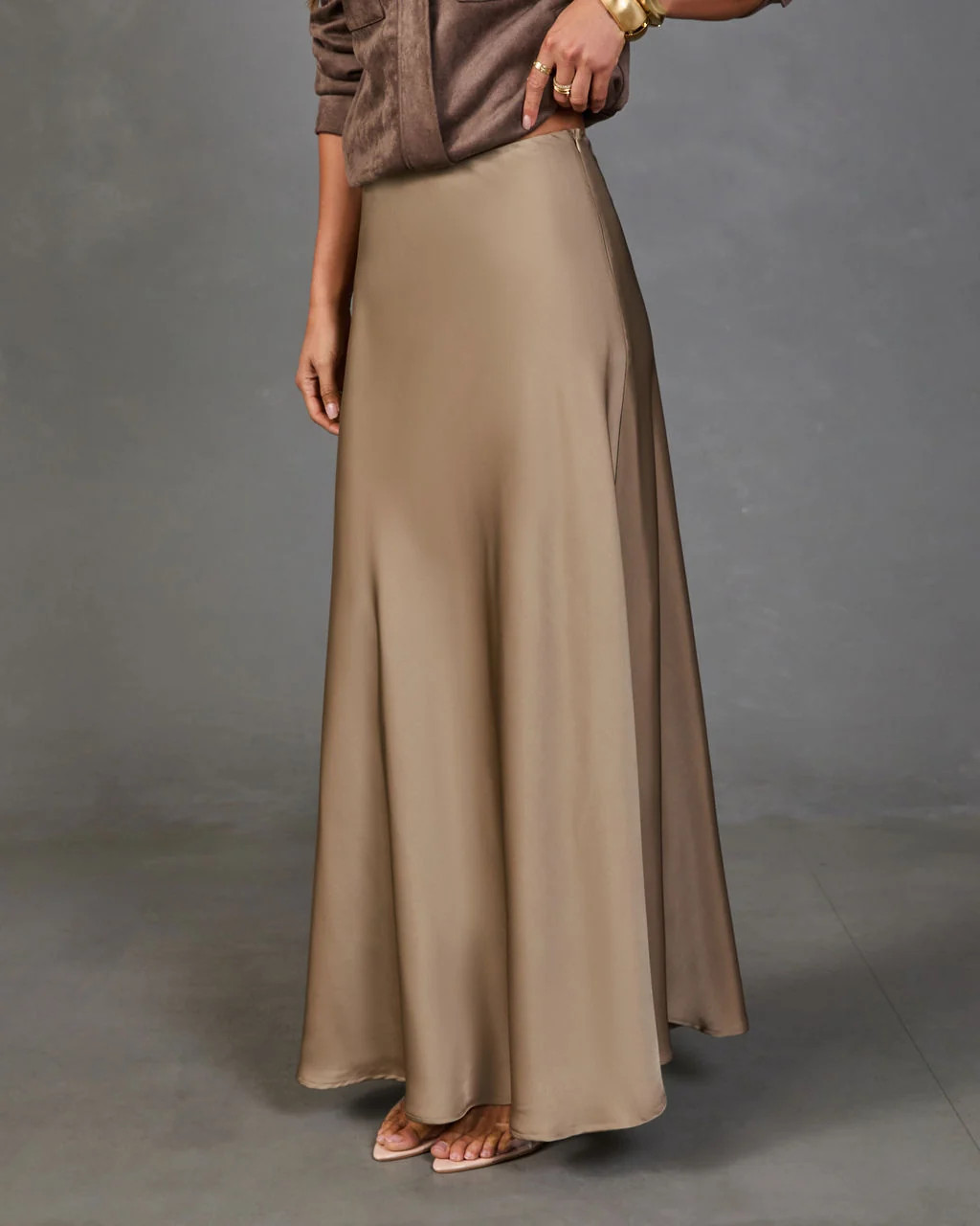 Mariana Satin Maxi Skirt | VICI
