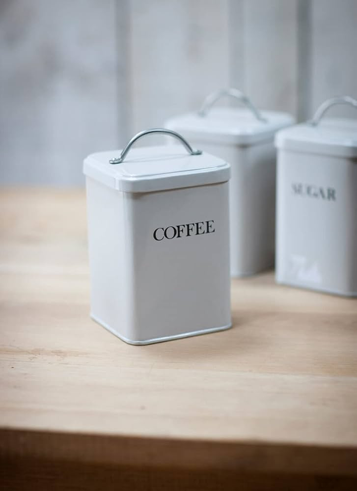 Garden Trading Original Coffee Canister Crafted in Powder Coated Steel | H20 X W12 X D12cm | Amazon (UK)