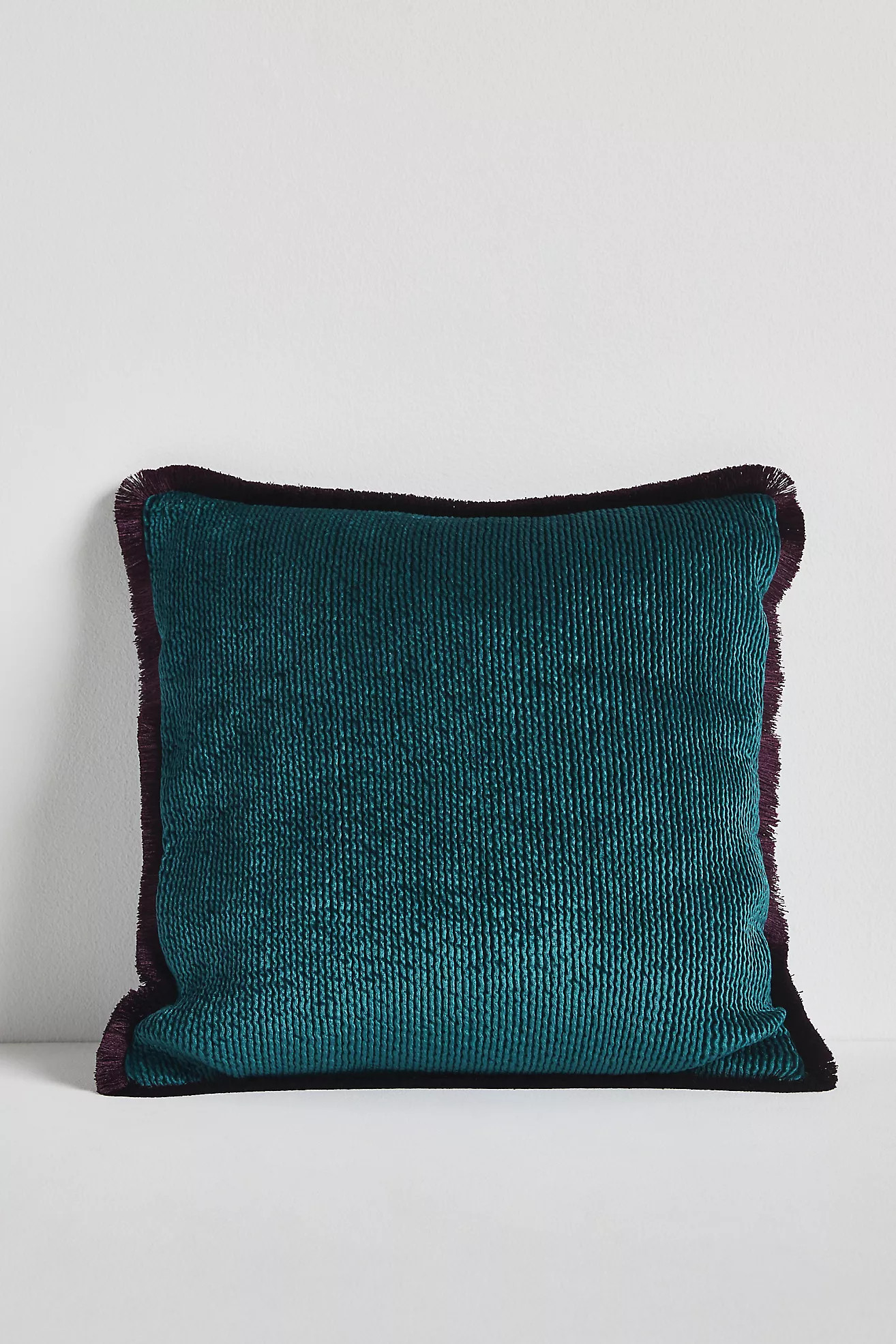 Valentina Velvet Fringe Pillow | Anthropologie (US)