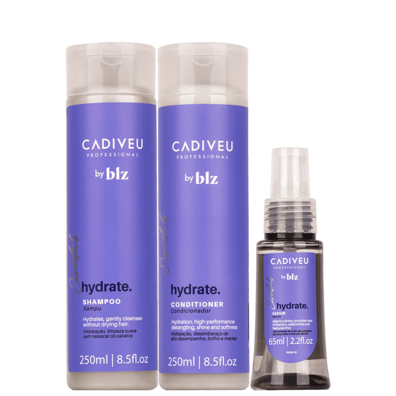 Kit Cadiveu Professional Essentials Hydrate by BLZ Hair Care (3 Produtos) | Beleza Na Web (BR)