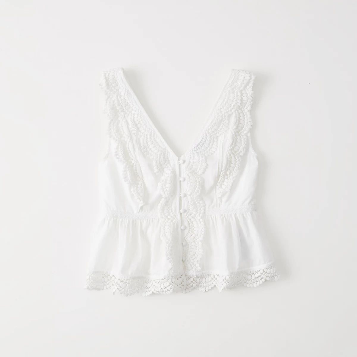 All-Over Lace Top | Abercrombie & Fitch US & UK