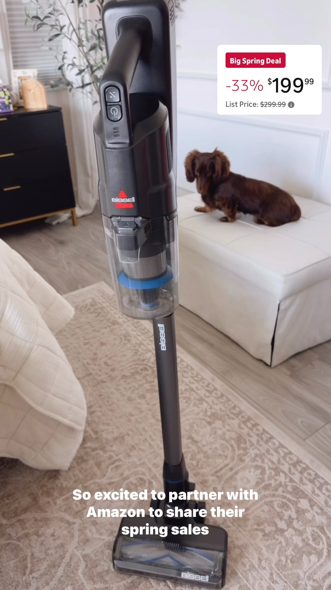 Amazing Vacuum that is part of the Amazon Big Spring Sale 
It is a Self-Standing Cordless
Vacuum w/ Self-Cleaning Brush Roll, Strong Suction, Removeable Battery, Wall Mount, and Bright Headlights

#ad @amazon #founditonamazon