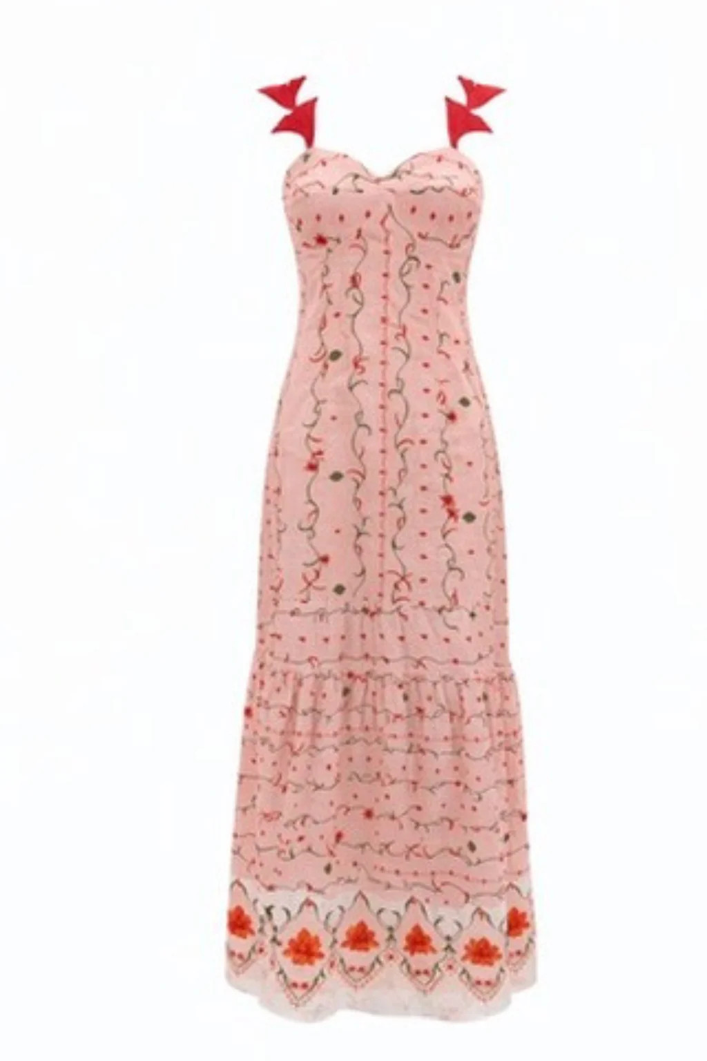 Zoe Pink Petal Floral Midi Dress | Anna Cate Collection