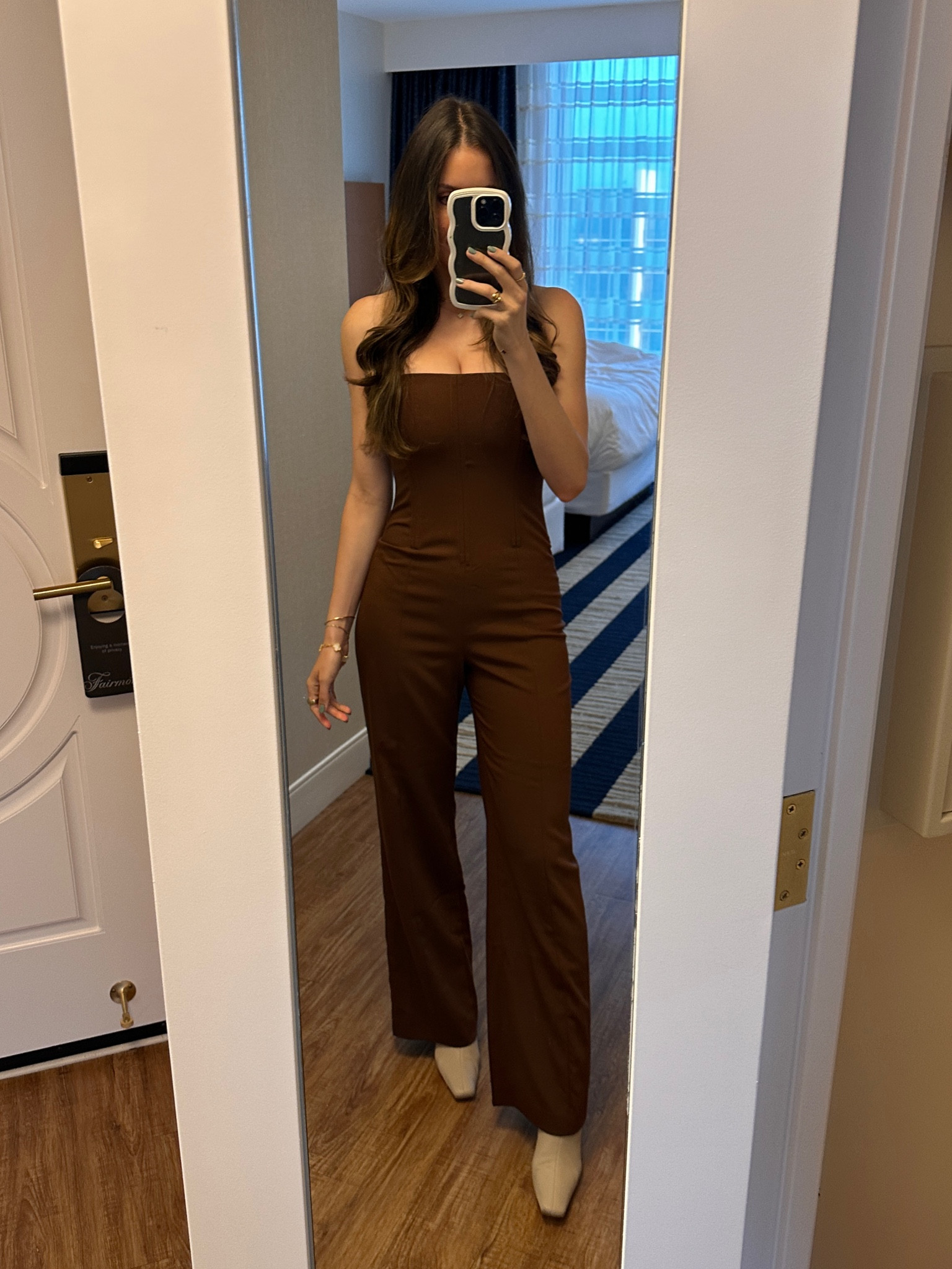 Brown jumpsuit for fall. So versatile to dress up or down! 

#LTKstyletip #LTKshoecrush #LTKtravel