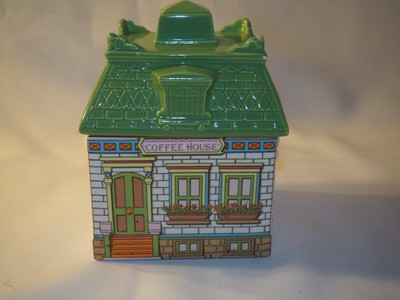 Vintage Avon Cookie Jar/Canister With Lid Coffee House  | eBay | eBay US