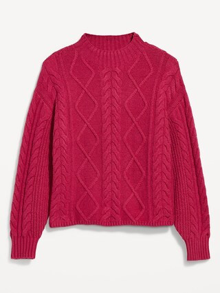 SoSoft Crop Cable-Knit Sweater | Old Navy (US)
