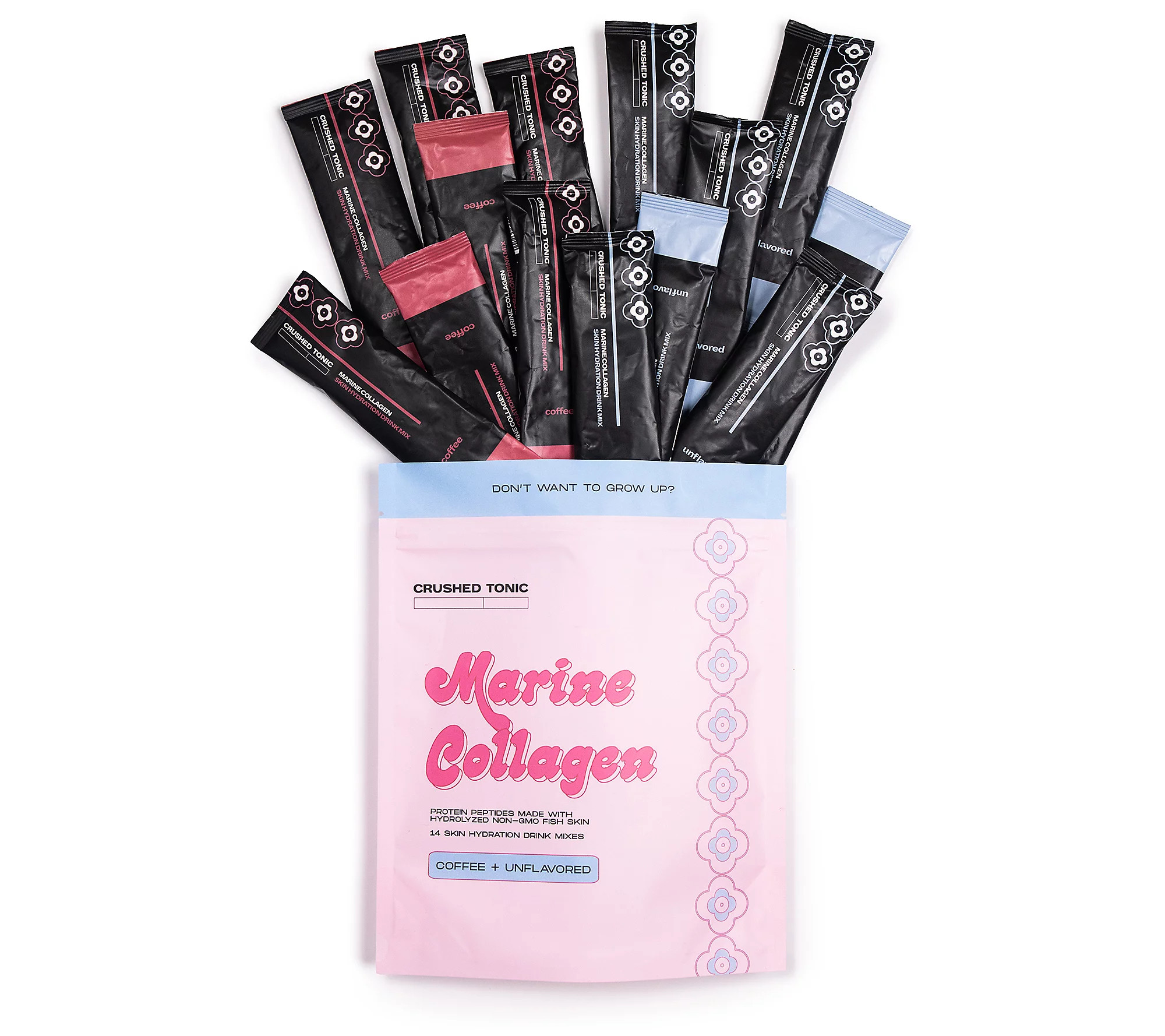 Crushed Tonic On the Go Marine Collagen 14 Servings | QVC