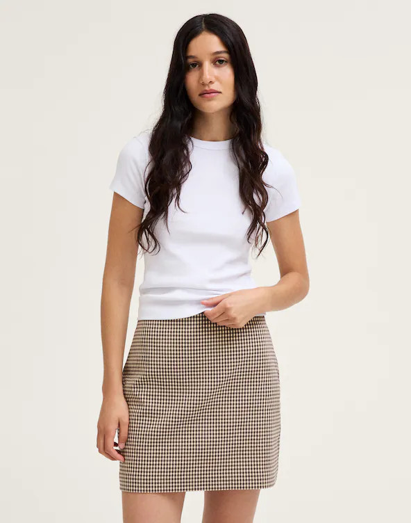 Back-Zip Mini Skirt | Madewell