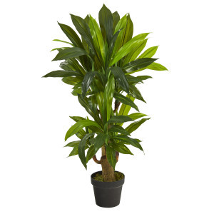 3' Corn Stalk Dracaena Artificial Potted Plant | Christmas Central