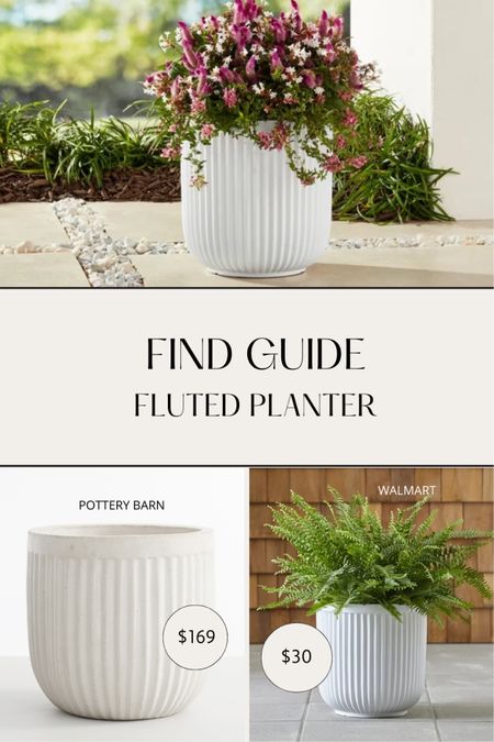 When I saw this at Walmart, I thought it was a mistake. Did they put a designer planter on the shelf? This fluted white planter is giving all the minimalist patio vibes.  

The fluted detail brings a subtle texture to its clean lines adding a little bit of visual interest while letting your florals steal the show. I need a bunch of them! And so does everybody else so you may want to grab these while they are still on the shelf. 👌🏻✅

#planters #planter #concreteplanter #flutedplanter #minimalistpatio #potterybarn #walmartfind #walmartdecor #walmarthome #betterhomeandgardens #resinplanter #outdoorplanter spring planters. Patio pots. Pottery barn dupe. Walmart finds. Walmart home finds. Outdoor Fluted planter. Pottery barn look for less. Pottery barn dupes. Decorating on a budget. Deal of the day. Spring 2024 planters. Spring 2024 outdoor pots. Plastic planters. Affordable planters.

#LTKsalealert #LTKSeasonal #LTKfindsunder50