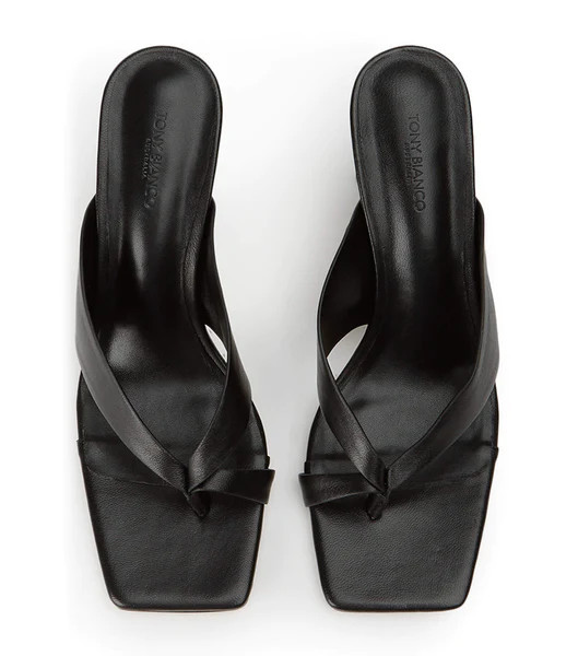 Clover Black Nappa 8.5cm Heels | Heels | Tony Bianco | Tony Bianco | Tony Bianco (ANZ)
