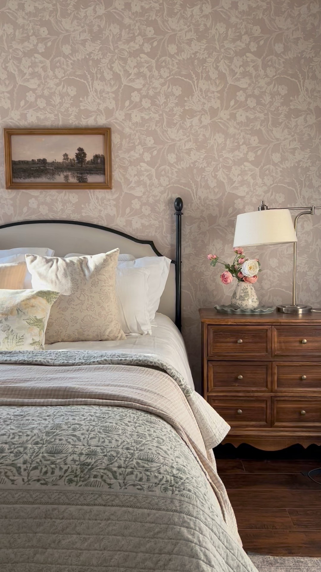 Cozy cottage bedroom, peel
And stick Wallpaper, traditional
Bedroom, cozy cottage style, modern cottage bedroom, wallpaper bedroom, budget home decor 

#LTKHome