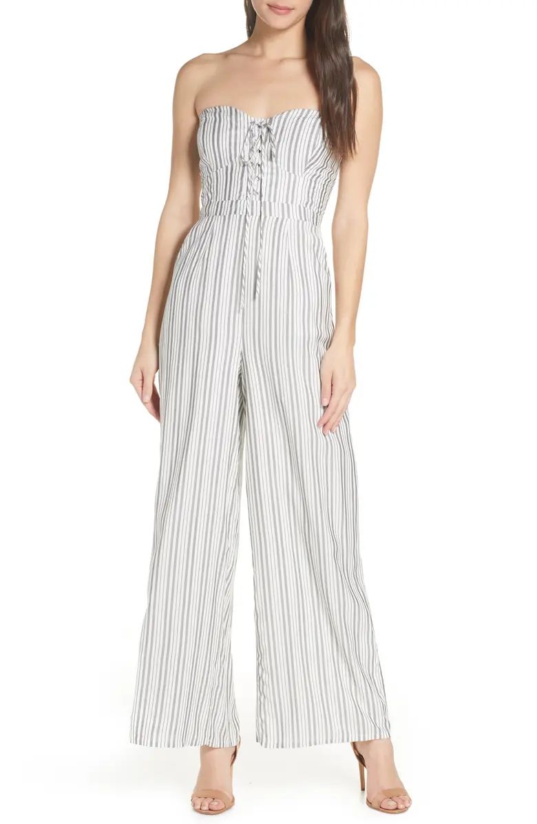 x Dress Up Buttercup Game Day Strapless Jumpsuit | Nordstrom
