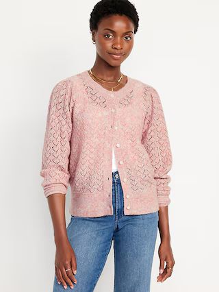 Pointelle Cardigan | Old Navy (US)