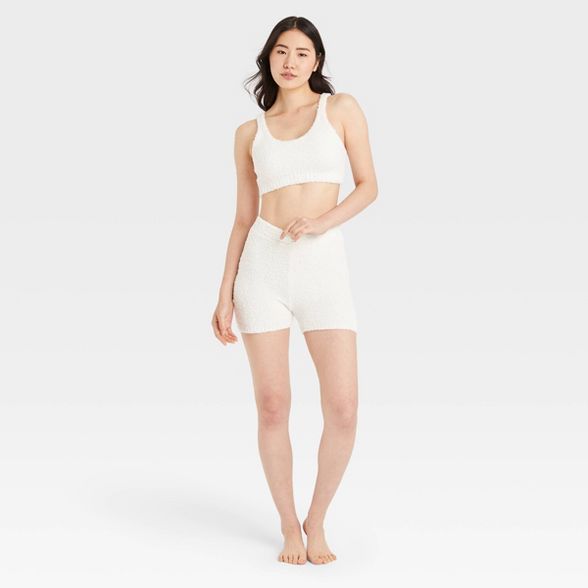 Women's Cozy Feather Yarn Lounge Shorts - Colsie™ | Target