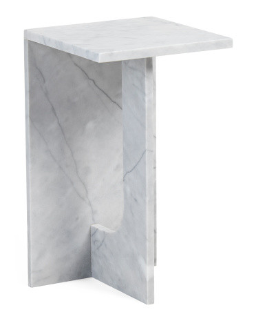 14x24 Solid Marble Accent Table | TJ Maxx