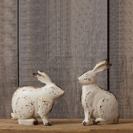 Rustic Rabbits Set of 2 | Antique Farm House
