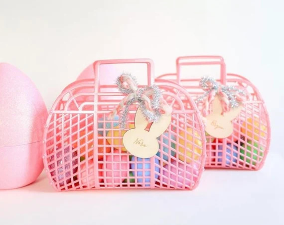 Custom Wood Engraved Bunny Gift Tag | Etsy (US)