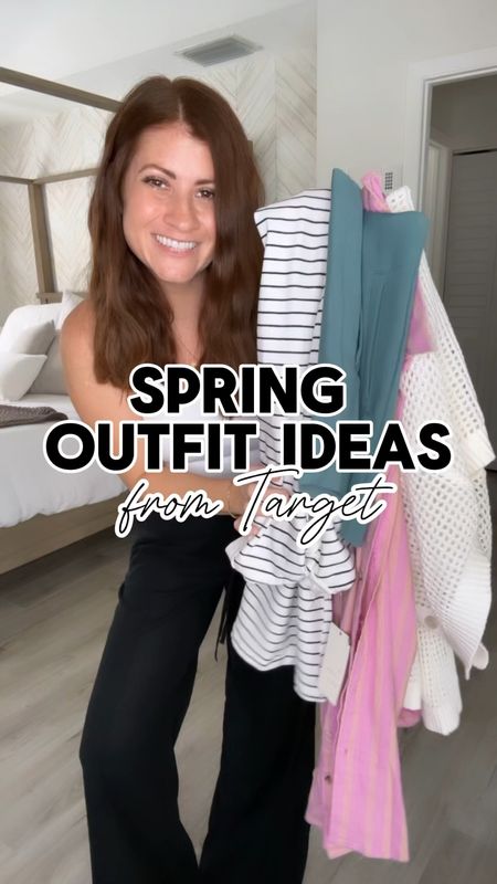 Spring Outfit Ideas from Target🎯🌸🙌🏼 Loving all these new spring arrivals! Tons of styles, fabrics and fun colors! Who else is more than ready for Spring?! 🙋🏻‍♀️

Follow me for more affordable fashion finds and try ons! 

Wearing:
Striped dress- small
Pink linen set- smalls/both 
Shorts- size 6
Linen pants- size XS 
Cardigan- smalll

#LTKfindsunder50 #LTKstyletip #LTKSeasonal