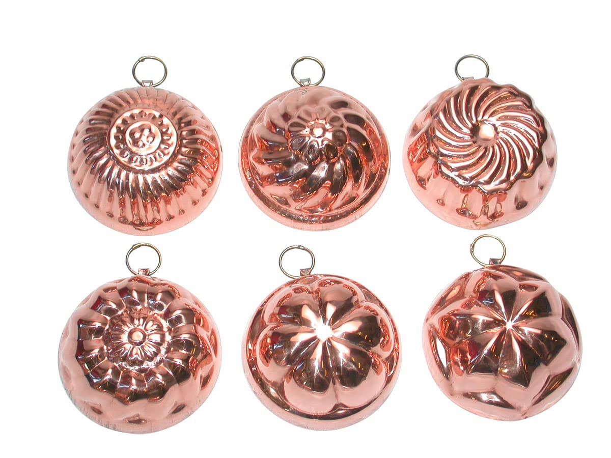 Set of 6 Geometric Home Decorations - Pure Copper - Size 8x8 cm - Also used as a Mold for Chocola... | Amazon (US)