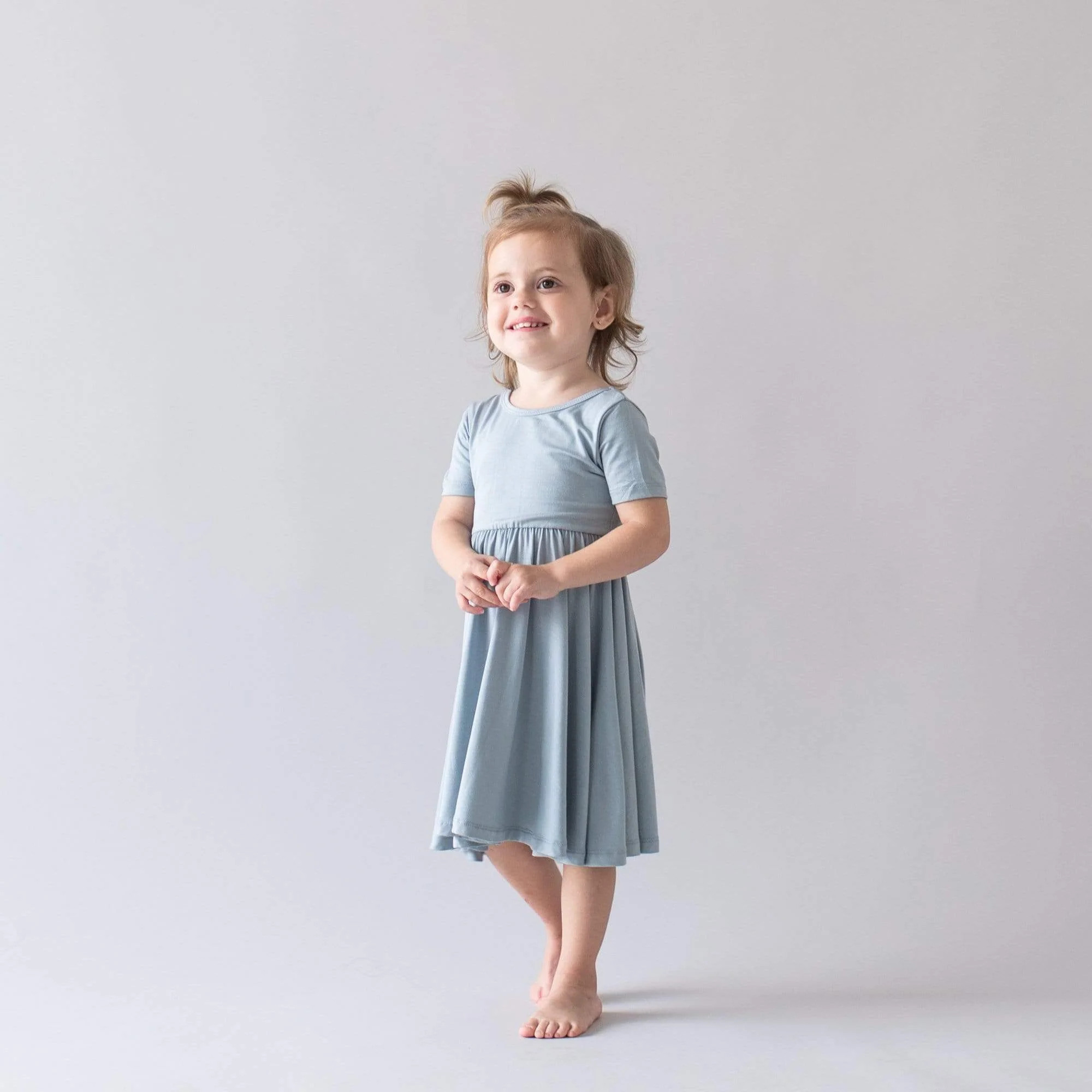 Twirl Dress in Fog | Kyte BABY
