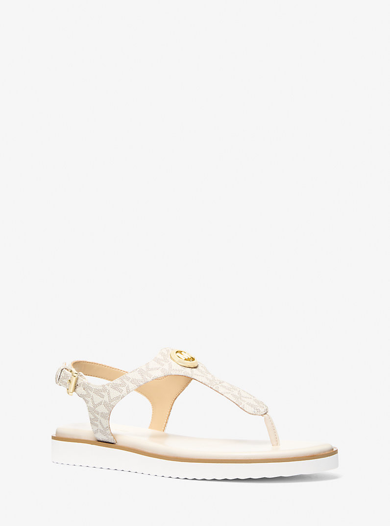 Val Signature Logo Thong Sandal | Michael Kors US